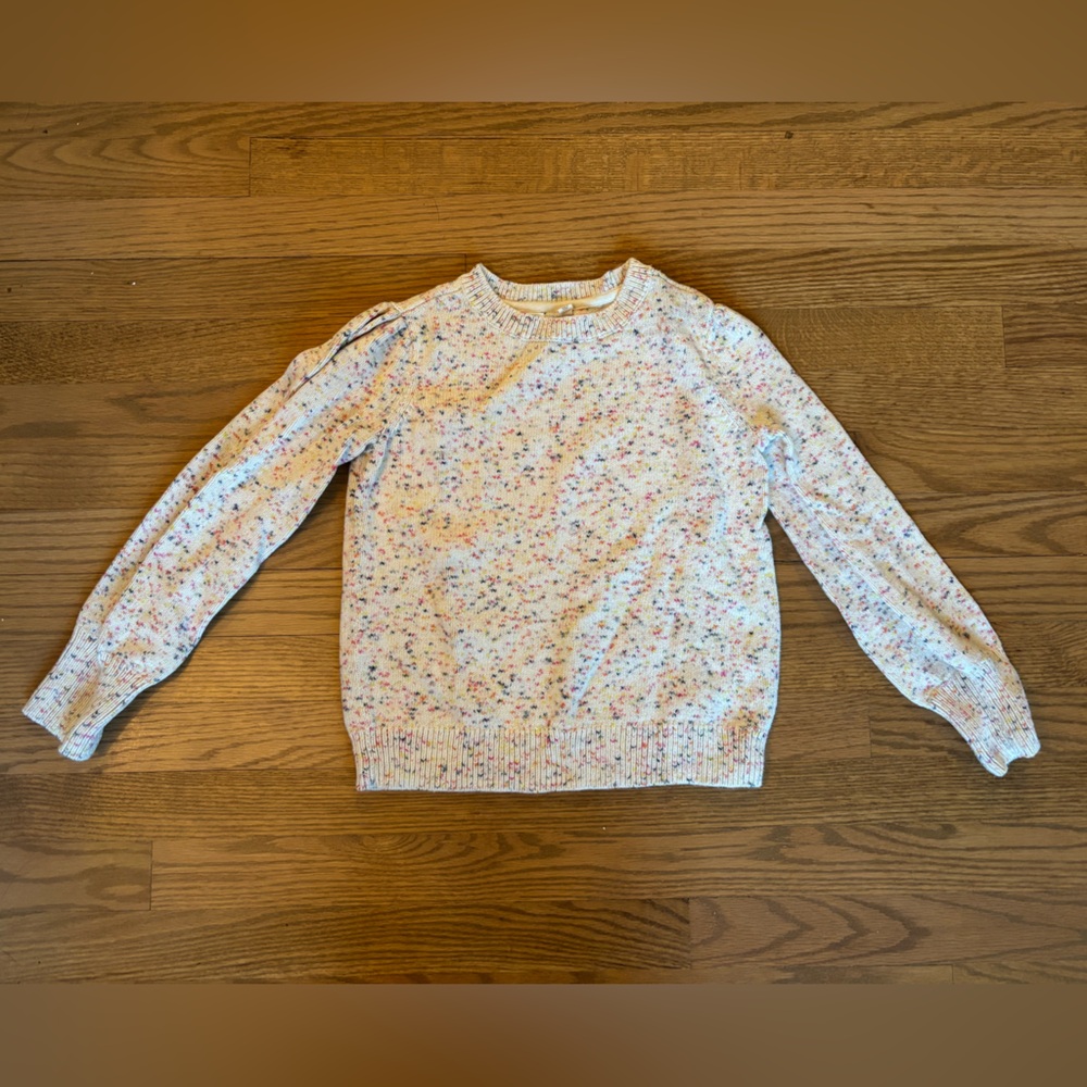 Girls Gap Confetti Crew Neck Sweater: M